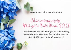 Lời chúc 20 – 11 hay nhất  