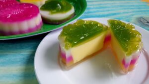 Cách làm thạch rau câu nhân đậu xanh ngon mát  